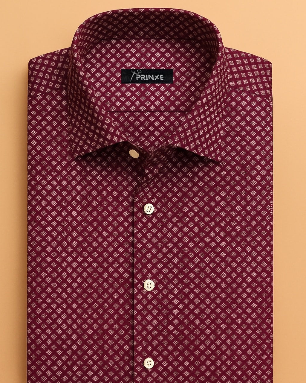 Dark Maroon | Geometric | Pattern