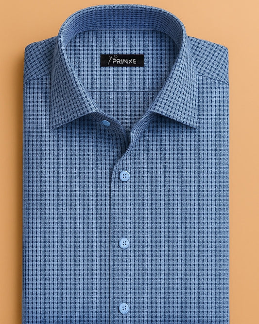 Modern Blue Patterned | Formal Shirt