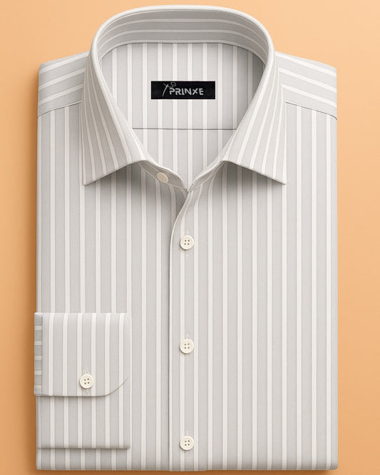Classic Grey | Striped Shirt