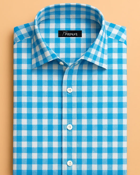 Sky Blue & White | Gingham Checkered