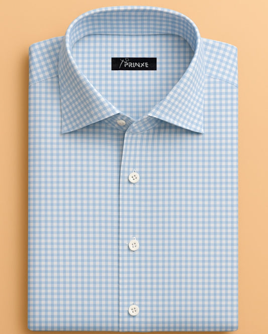 Light Blue & White | Checkered
