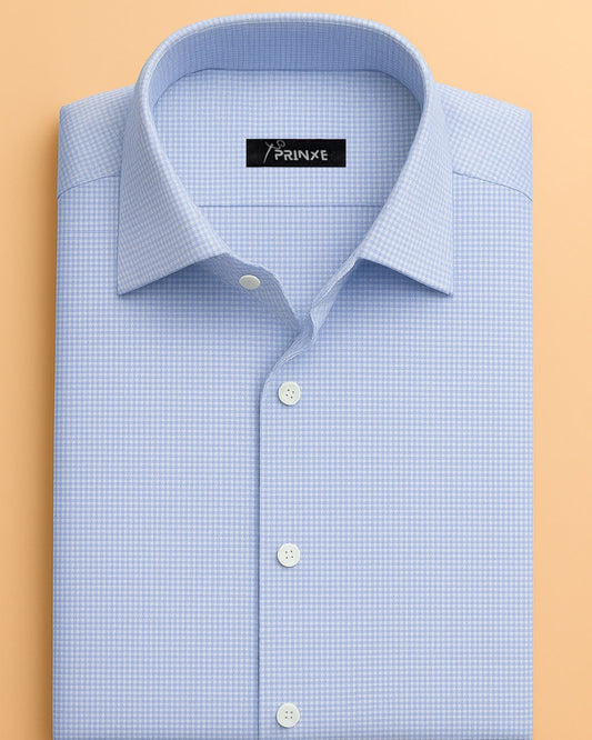 Light Blue | Micro Grid | Pattern