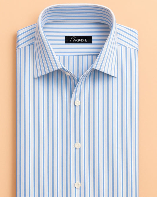 Blue & White | Vertical Stripes