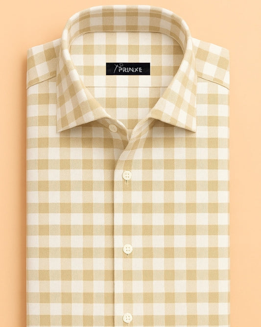 Beige & White | Checkered