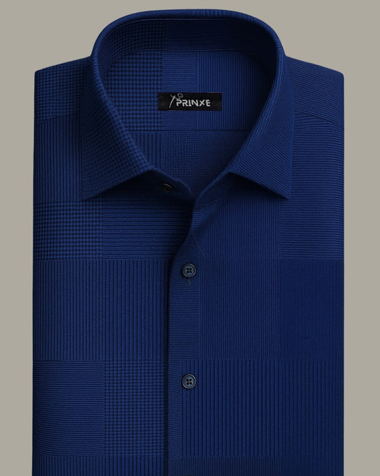 Navy Blue | Houndstooth